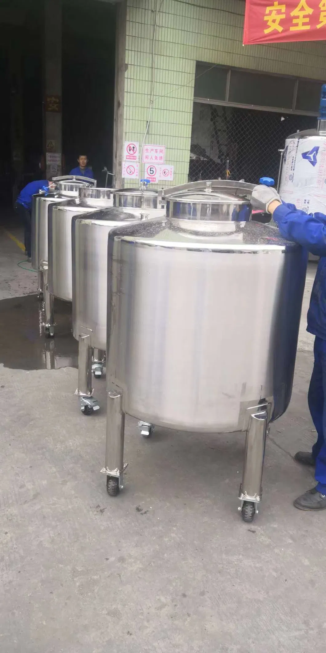 CIP Cleaning Sanitary Insulation Wall Jackete Mixing Tank Price