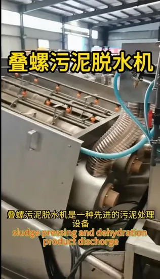 Supply China Screw Press Sludge Dewatering Plant for Waste Water Treatment Plant