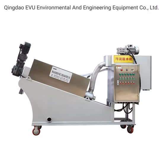 Automatic Mechanical Multi Disc Screw Filter Press Sludge Dewatering Machine