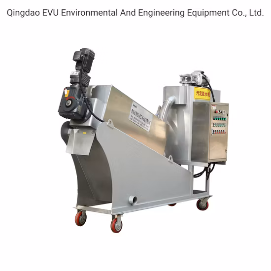 Automatic Mechanical Multi Disc Screw Filter Press Sludge Dewatering Machine